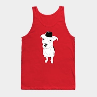 Pitbull with Fez Tank Top